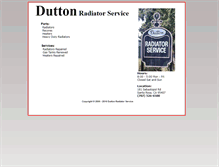 Tablet Screenshot of duttonradiator.com